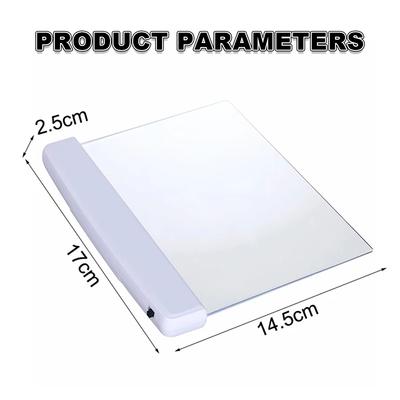 Flat Night Vision Reading Lamp Battery Powered Lights Portable Book Light For Reading Led Panel Night Led Reading Bedside Panel