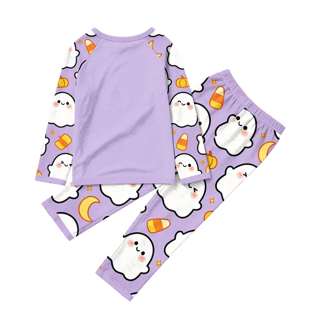 Matching Family Halloween Pajama Set with Patchwork Print for Parents and Kids - Comfortable Holiday Loungewear