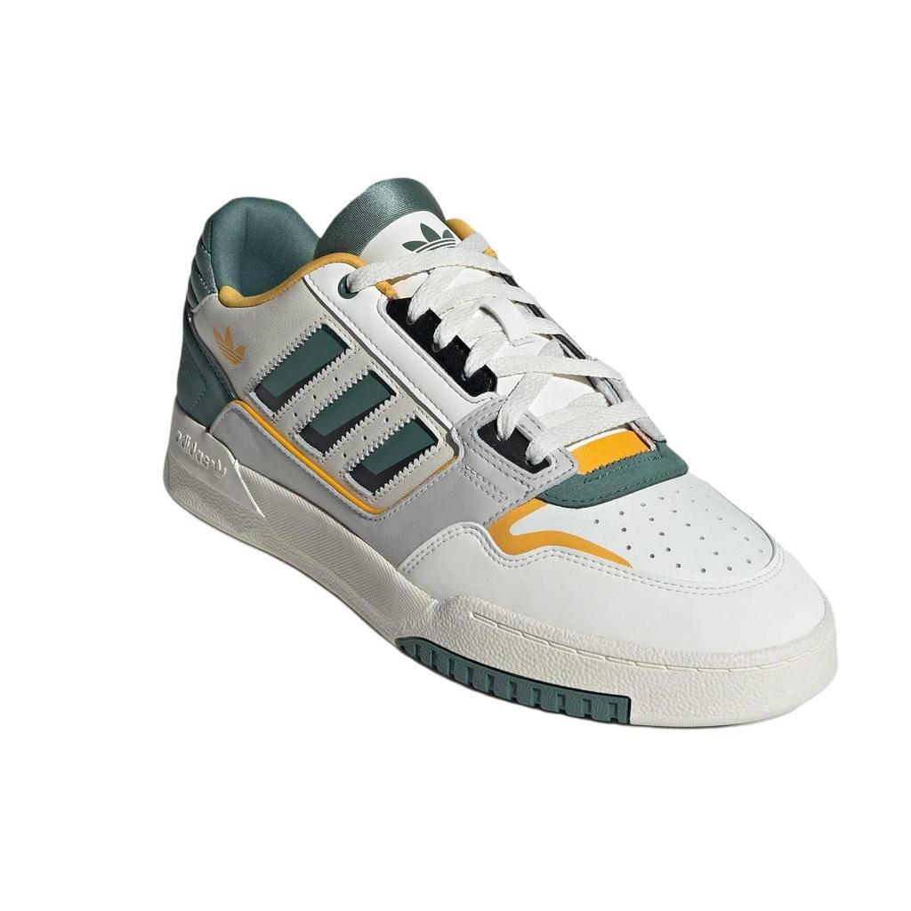 adidas Originals Drop Step 2.0 Low Leather Comfortable Versatile Durable Low-Top Skate Shoes Unisex Sneakers White Green IG1907