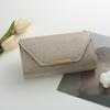 Decorative sequin pleated dinner bag Pop metal chain shoulder bag Wedding party storage bag Premium banquet evening dress bag
