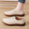 Women Soft Casual Shoes Loafers Simple Elegant Summer Sneakers Breathable Leather Moccasins Shoes Plus Size