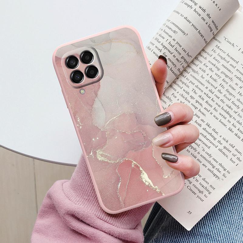 Case For Samsung Galaxy M33 M53 5G Phone Cover Vintage Marble Watercolor Painting Silicone tpu Funda For Samsung M55 M54 M34 M13