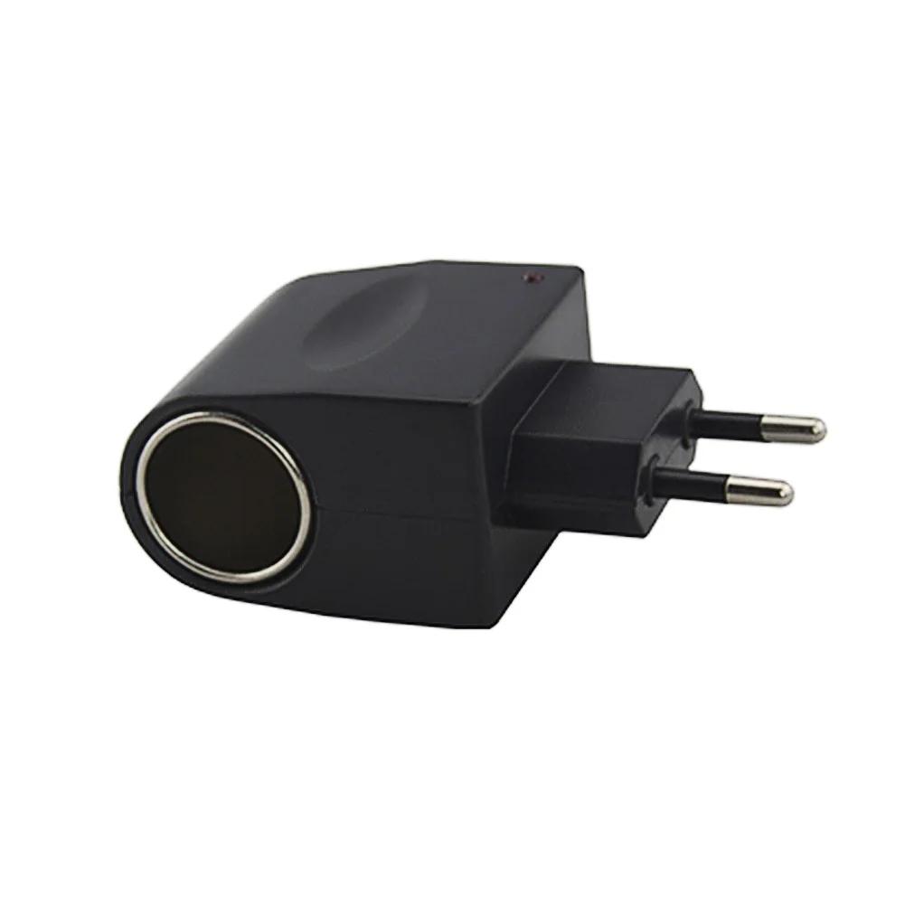 1Pc 220V AC to 12V DC Car Cigarette Lighter Socket Power Adapter Converter EU Plug For Home Auto Use Charging Electronic Devices