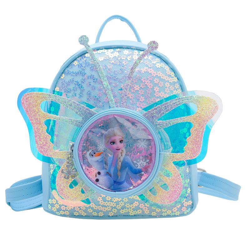 New sequined baby schoolbag kindergarten girl cute princess small class entry small schoolbag children s backpack