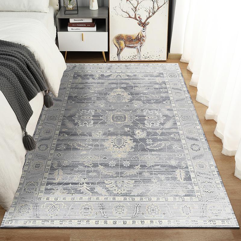VIKAMA Bohemian Imitation Cashmere Carpet Home Decor Living Room End Table Full Floor Mat Soft Comfortable Bedroom Bed Rug