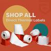 Adhesives - 4" X 4" Square Direct Thermal Labels Compatible with Rollo, Zebra, and Other Desktop Label Printers