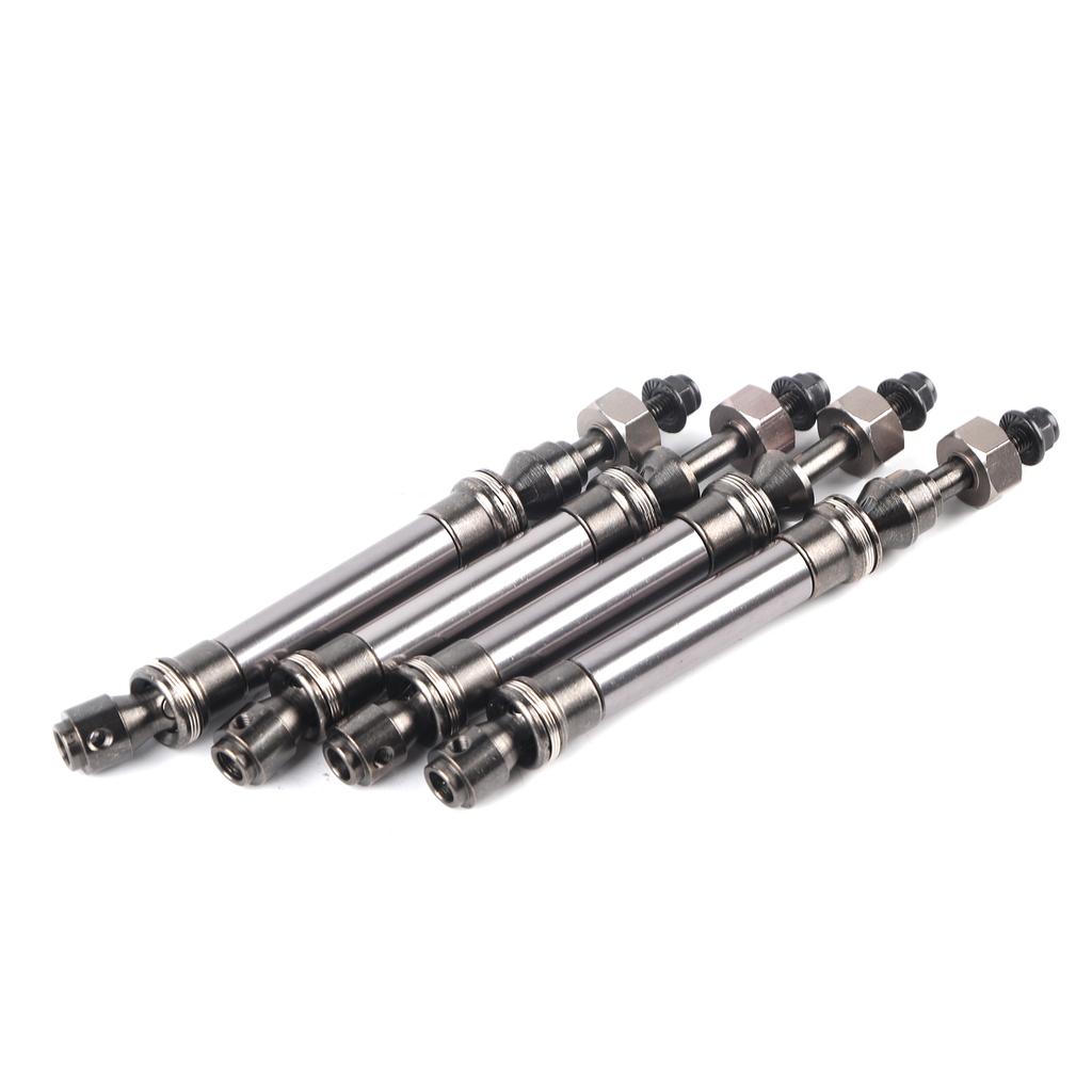 4Pcs CVD Front Rear Drive Shaft Metal Transmission Axle for Traxxas Slash 4X4 110 RC CarTitanium
