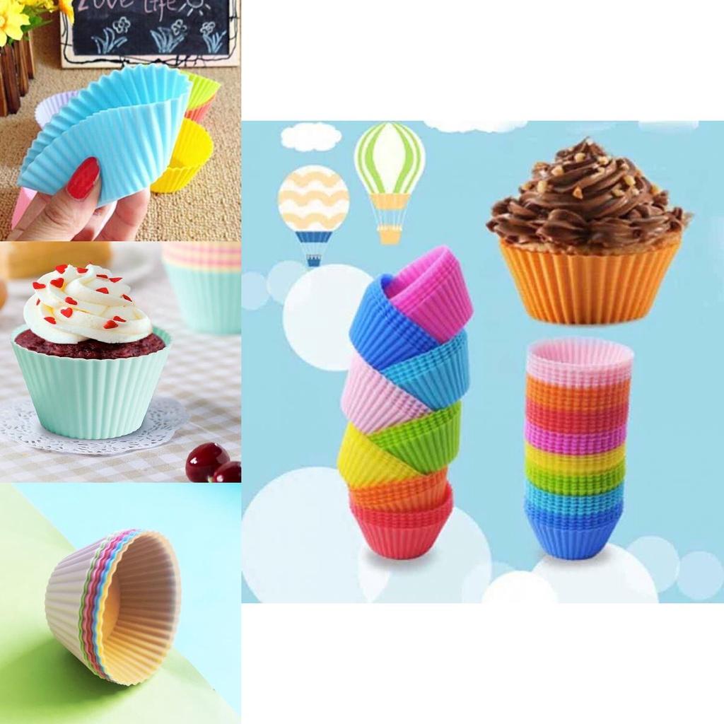 Moule à Muffins Réutilisable en Silicone de 2,8 pouces Pour une Cuisson et un Nettoyage Faciles