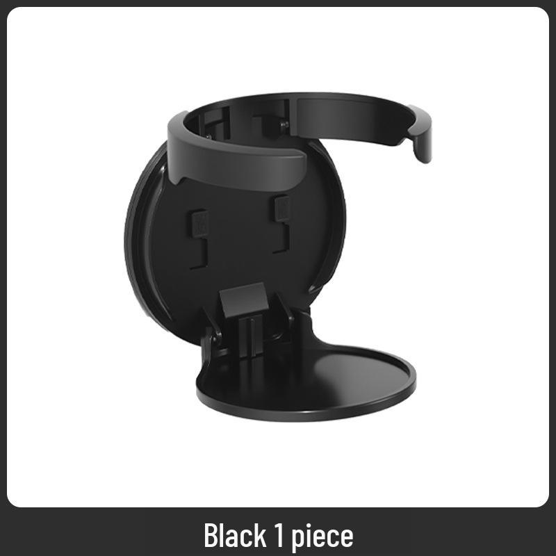 

Wall-Mounted No-Drill Folding Cup Holder and Coffee Storage Rack for Desk Cabinets and Dorms Single Pack чёрный