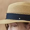 Maxza Pearl Mesh Ribbon Wire Raffia Boater Hat Ze07am004na