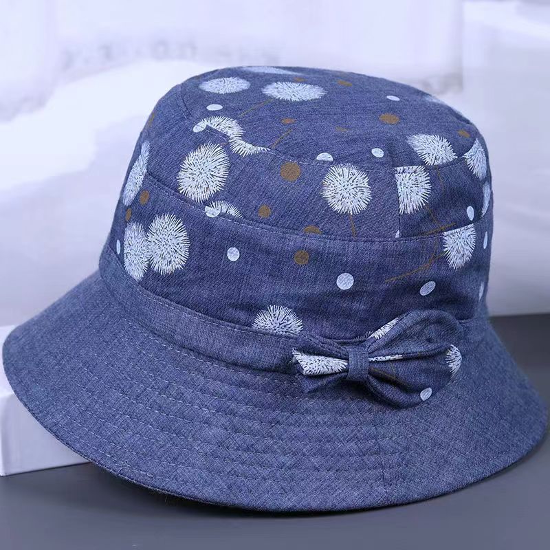 Summer Fisherman Hat Basin Hat Middle-aged and Elderly Spring and Autumn Sun Protection Hat Female Mother Sun Hat Elderly Grandma Cloth Hat