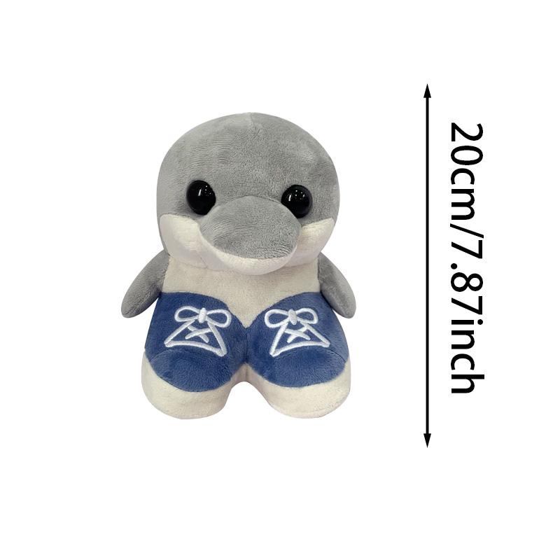 Cute Tralalero Tralala Pink Blue Dolphins Tung Tung Plush Toy Realistic Funny Exquisite Throw Pillow Ornament Gifts For Children