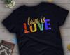 Kjærlighet er Kjærlighet T-skjorte, Gay Pride T-skjorte Gave, , LGBT T-skjorte, LBGTQ T-skjorte, Gay Pride Festival Marsj Grafisk T-skjorte, Regnbue Topper, Bi