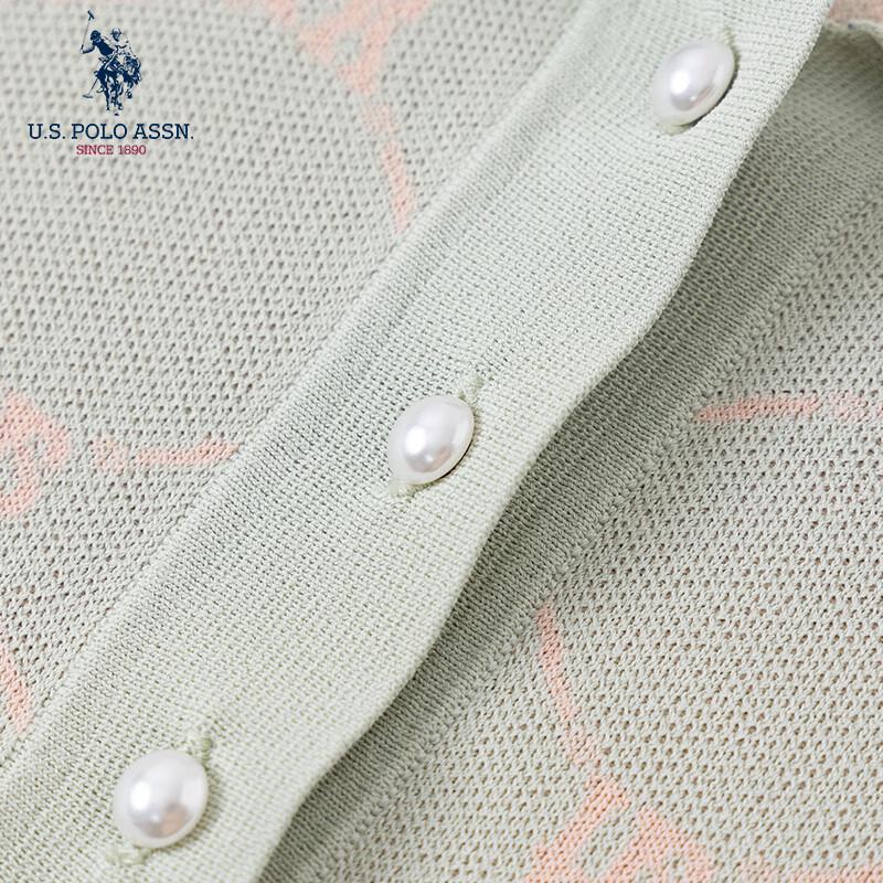 U.S. Polo Assn. Polo da donna estiva fresca a maniche corte