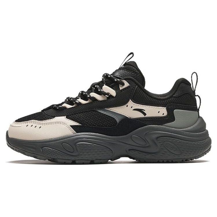 Anta Star Trendy Casual Shock Absorbing Breathable Low Top Dad Shoes Women Sneaker Granite-Gray 922348837-5