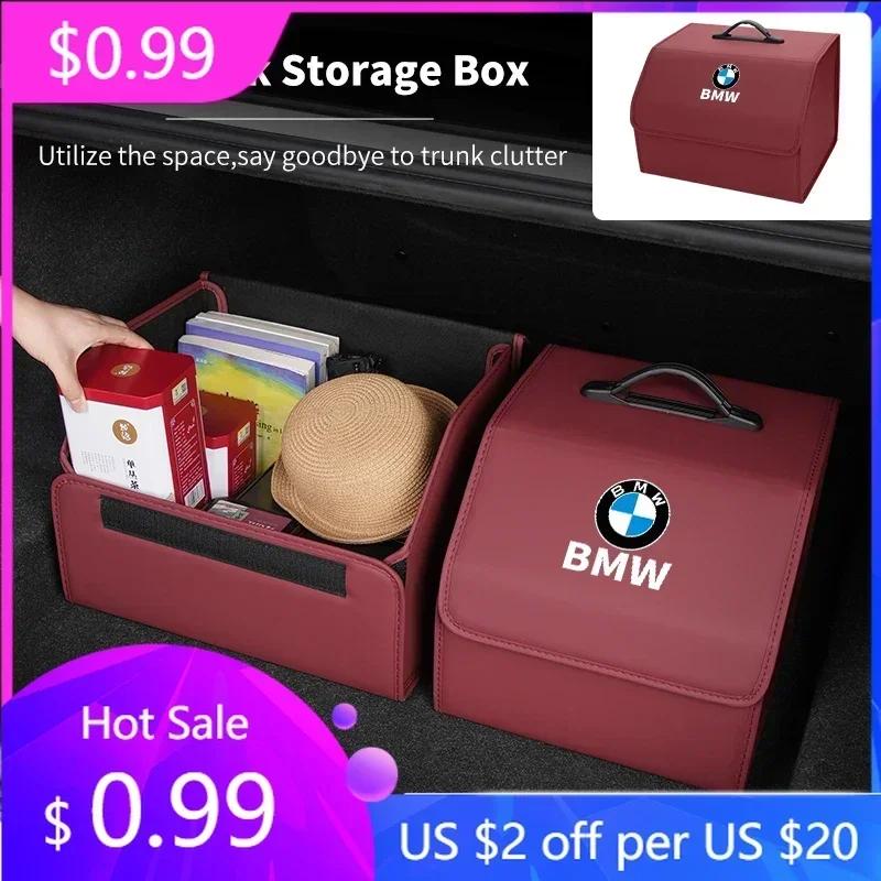 BAGV1 Car Sticker Hot New Car Trunk Organizer Box For BMW X1 X2 X3 X4 X5 E46 E90 E70 E60 F10 F30 F15 F25 G20 G30 G60 Folding PU Auto B