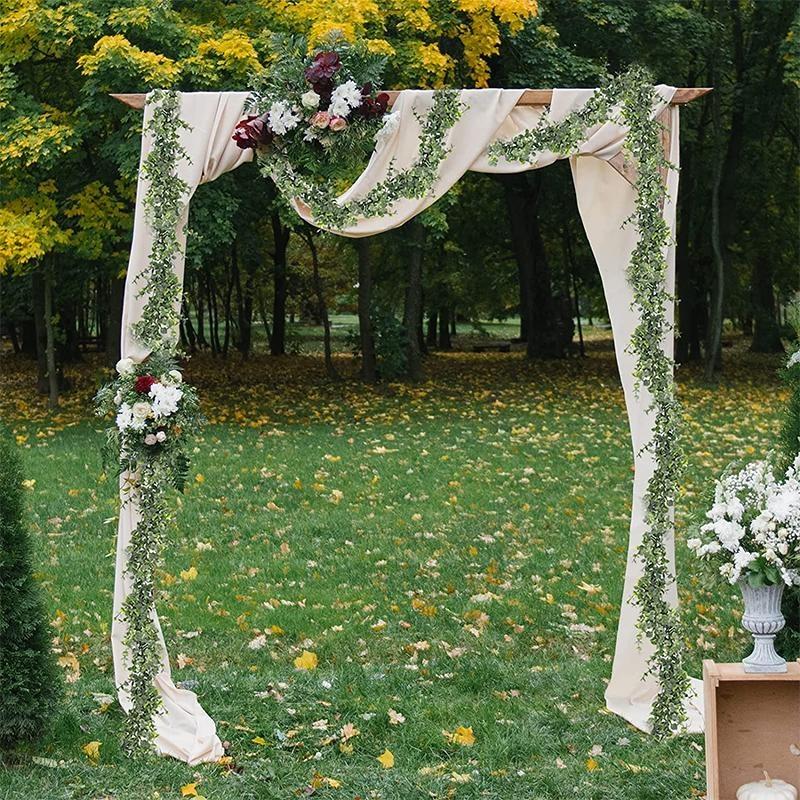 2 ghirlande di eucalipto artificiali, 1,8 m, decorazione eucalipto