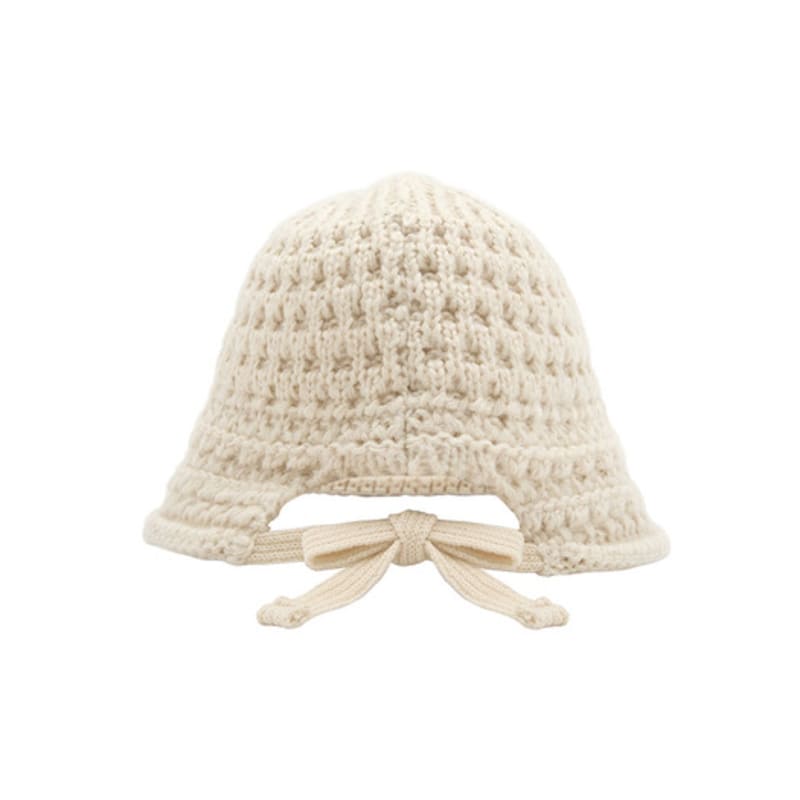 J.ESTINA Knit Ribbon Bucket Hat IV (JEACEM5BF923IV260)