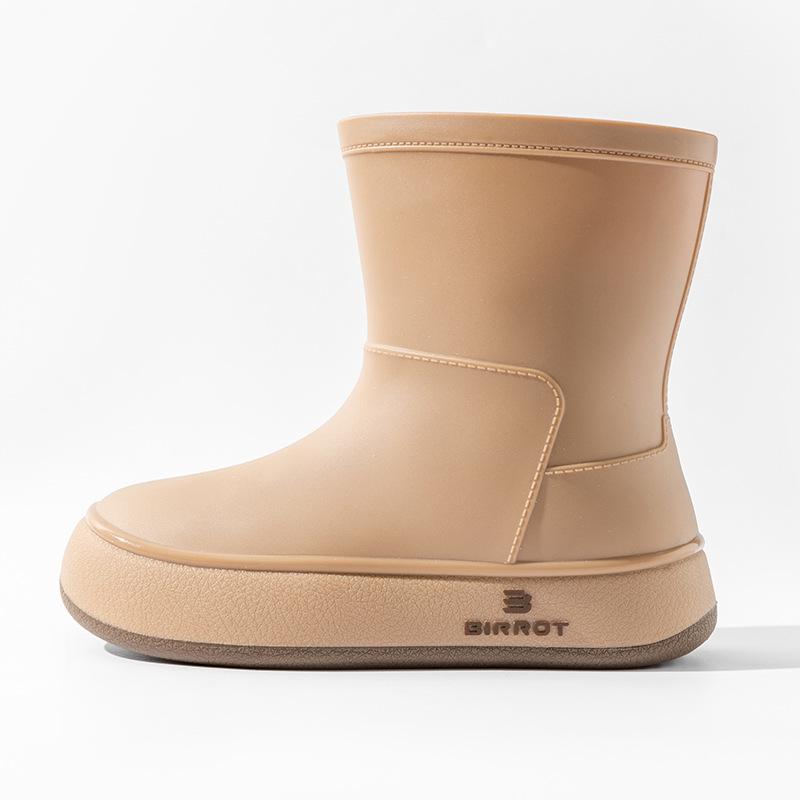 Water shoes short rain shoes girls Japanese outer wear women's foreign style rain boots adult medium tube waterproof boots