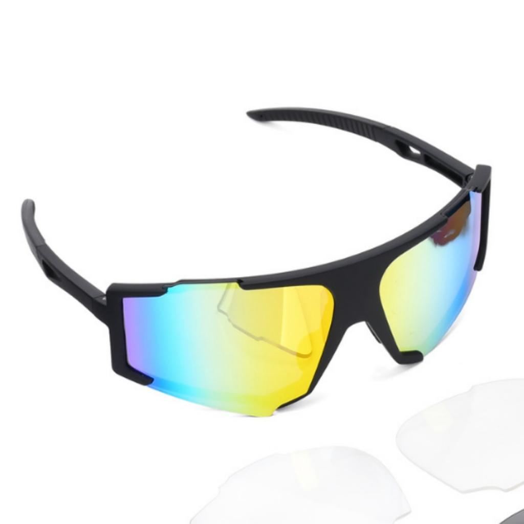 's Popular Cycling Glasses TR90 Split Body Outdoor Sports Customized OEM PC Goggles