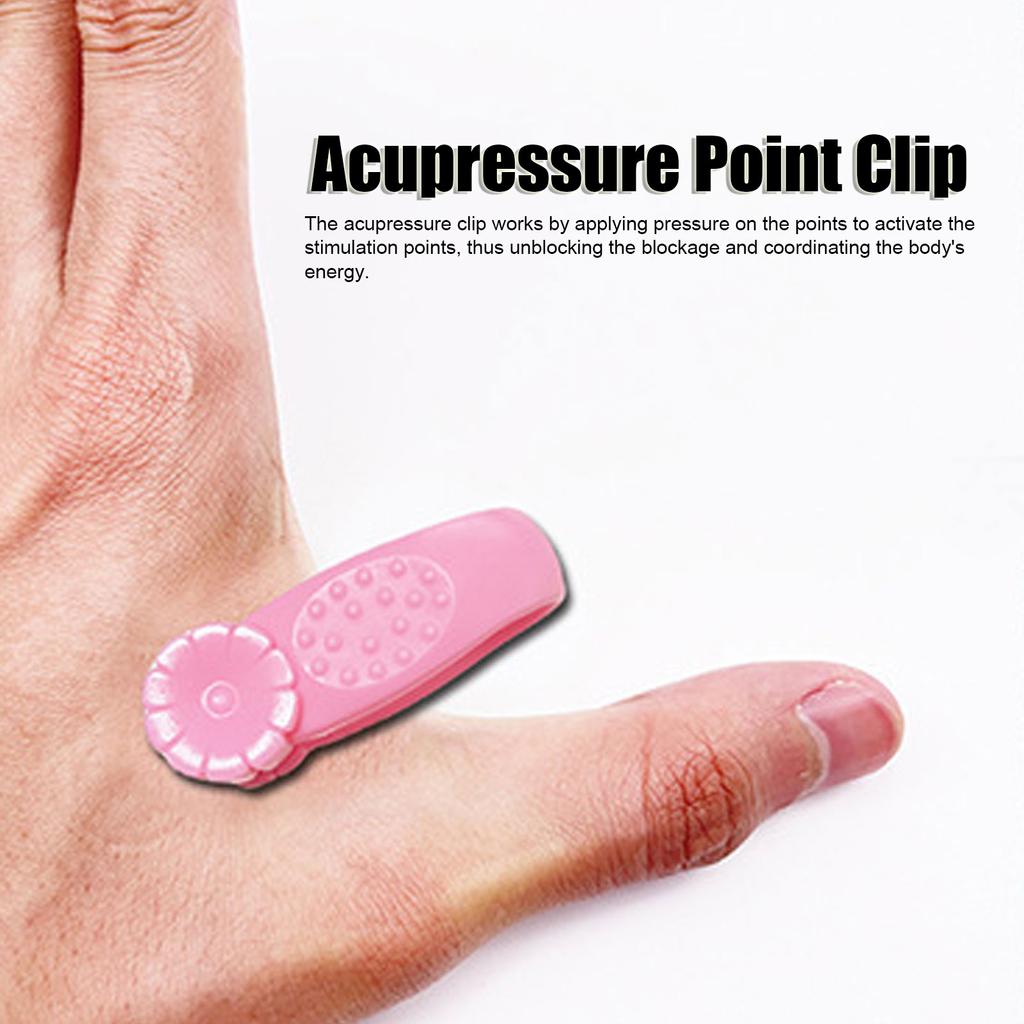 Acupressure Point Clip Portable Flower Shape ABS Hand Pressure Point Clip for Headache