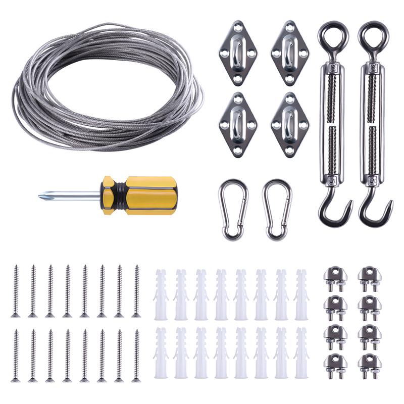 Wire Rope 1 pcs D3mmxL60m D3mmxL20m D2mmxL30m Stainless Steel Cable Wire Kit