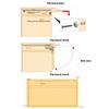 Smooth and Quiet Folding Invisible  Door Rail Cabinet Door Sliding Mechanism for Kitchen Cabinets & Living Room Storage