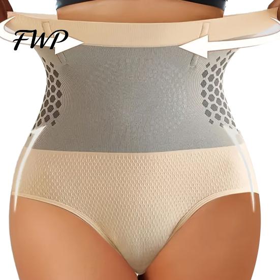 Micro-particle Fat Burning Shorts 3Pcs Firm Shaping High-Waisted Micro-Particle Tummy-control Pants Seamless High-waisted Sculpting Butt-lifting