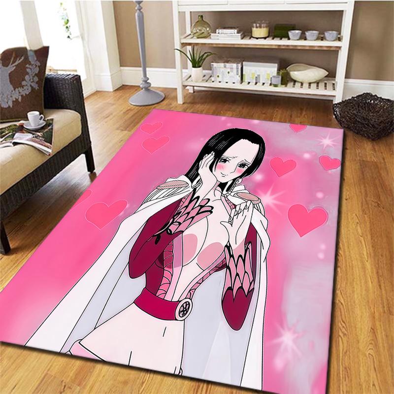 One Piece Boa Hancock Carpet Rug For Living Room Bedroom Home Sofa Decoration Kids Play Nonslip Floor Mat