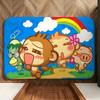 Cartoon Y-yoyocici Floor Mat Soft Flannel Entrance Door Mat Non Slip Absorbent Bathroom Bedroom Floor Rug