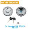 For Yamaha YZF 250 R3 R25 R15 SP YZF-250 YZF-R3 YZF-R15 SP YZF-R25 Motorcycle Fuel Gas Cap Seat Lock Key Set