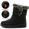 35-44 Waterproof Winter Boots For Women New Faux Fur Long Plush Snow Boots Woman Platform Ankle Boots Couples Warm Cotton Shoes