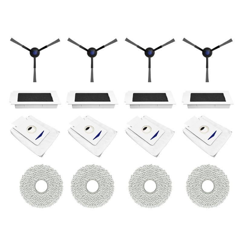 Vacuum Cleaner Cleaning Rags Dust Bags Mop Cloth Vacuum Cleaner Spare Part Set Replacement Filter for T30Pro/Max Vacuum 1