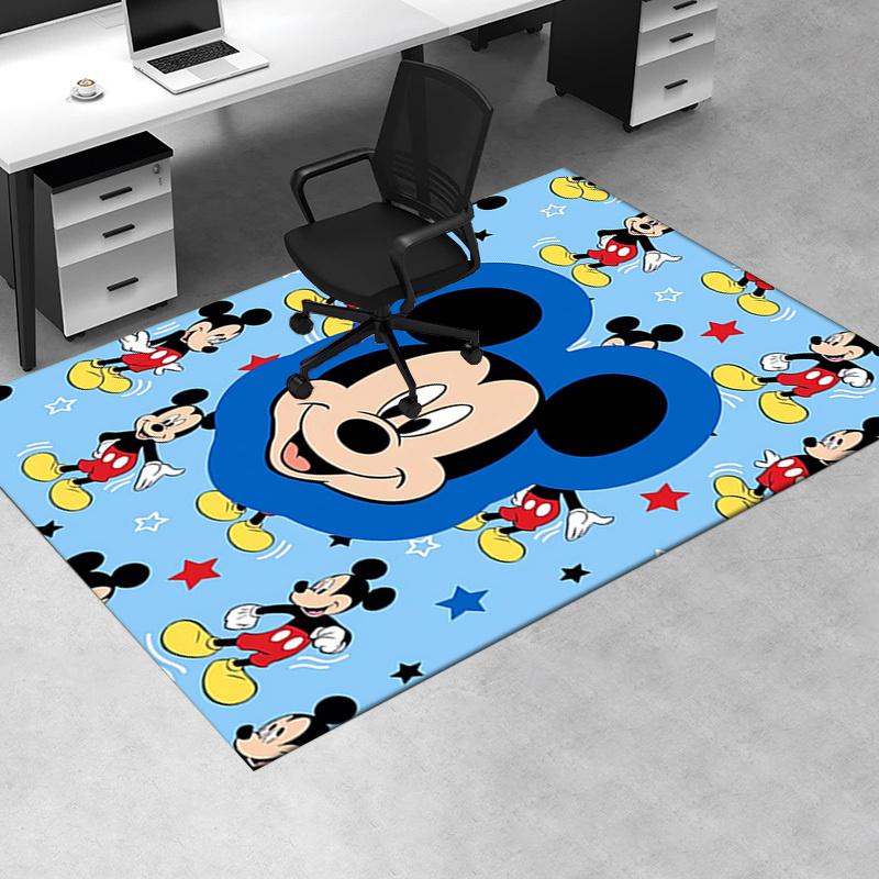 Office Rug Mickey Mouse, Cartoon Theme 3D Printed Anti-Slip Rug-Machine Washable for Living Room