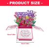 K1AE Mother's Day Greeting Card Flower Box Paper Carving Mother's Day Card For Mom Grandma Birthdays Festival Celebration