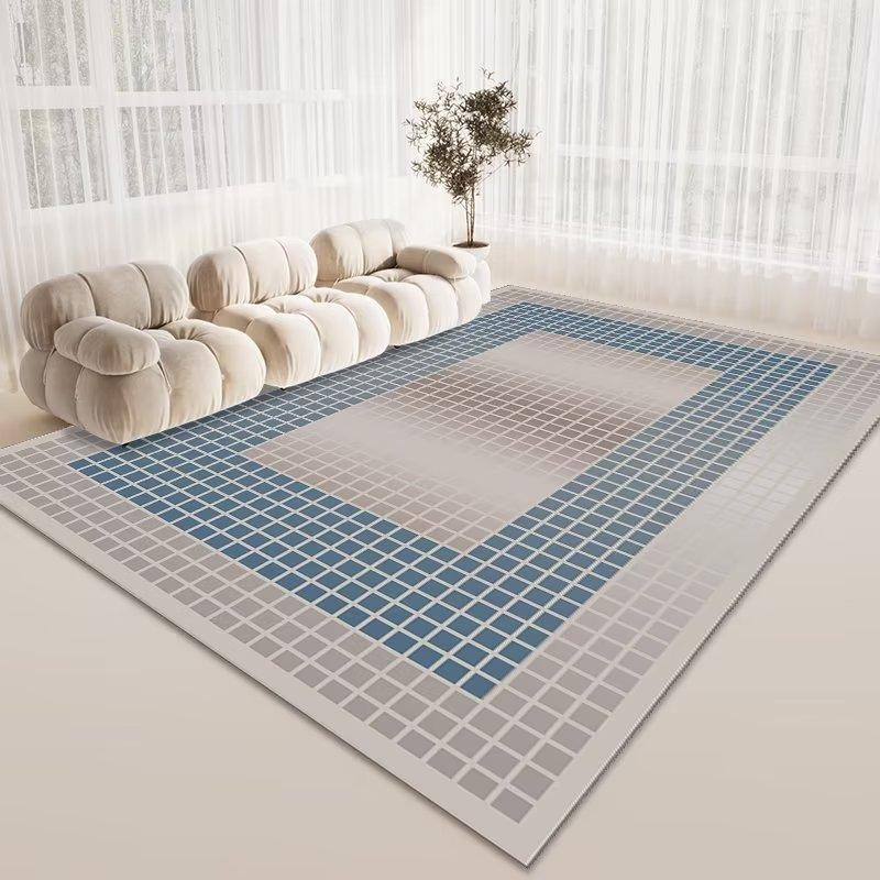 Geometrisch bedruckte Dekoration Heimteppich Wohnzimmer Moderner Stil 200x250 Große Bereichsteppiche für Schlafzimmer Weiche Rutschfeste Matte Kinder