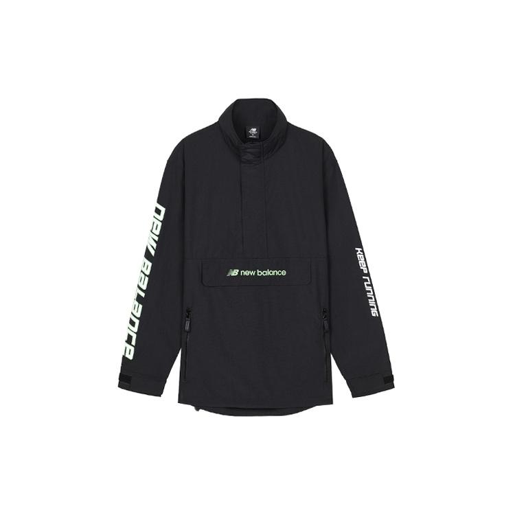 New Balance Keep Running Sweatshirt Asia Sizing Black White Men s AMJ03321-BK M