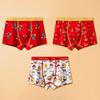 Year of the Horse Boys' Red Cotton Boxer Briefs - Medium & Large