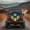 Polyester Fiber Butterfly And Golden Wheat Wave Pattern Car Tire Cover, Protects Spare Tires, Suitable For Suv/Pickup/Car Tire E