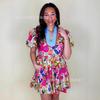 New E-Commerce Loose And Casual Comfortable V-Neck Floral New Printed Dress