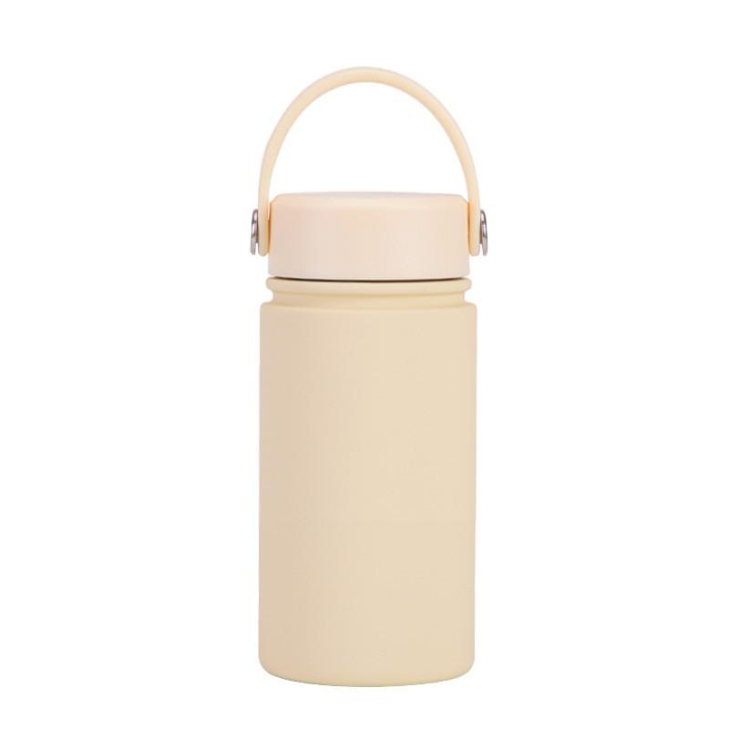 350ml Stainless Steel Vacuum Insulated Sports Water Bottle With Carry Loop 316 Inner Liner Leakproof Flip Cap