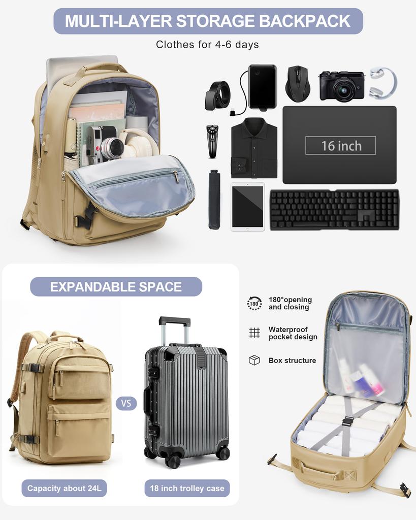 Classic Travel Backpack Men Business Laptop Backpack Women Portable Backpack Large Capacity School Backpack Teenage Gifts Young