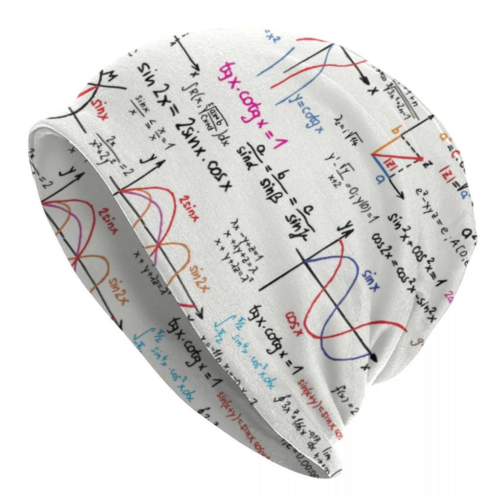 Custom Pure Math Nerd Bonnet Hats Hip Hop Knit Hat For Women Unisex Winter Warm Physics Science Skullies Beanies Caps
