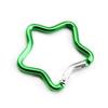 1/2/5PCS Outdoor Star Shaped Spring Locking Carabiner Clip Keychains for Backpack Camping Hiking Traveling Multicolour