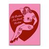 Mermaid Retro Wall Art, Nordic Nude Woman Poster, Printed Images, Living Room, Home Decoration, Oil Painting, Pink, Leopard