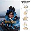 1pc Harry Potter Flannel Throw Blanket - HD Printed Lightweight Soft Warm All-Season Blanket for Sofa, Bed, Travel, Camping 060