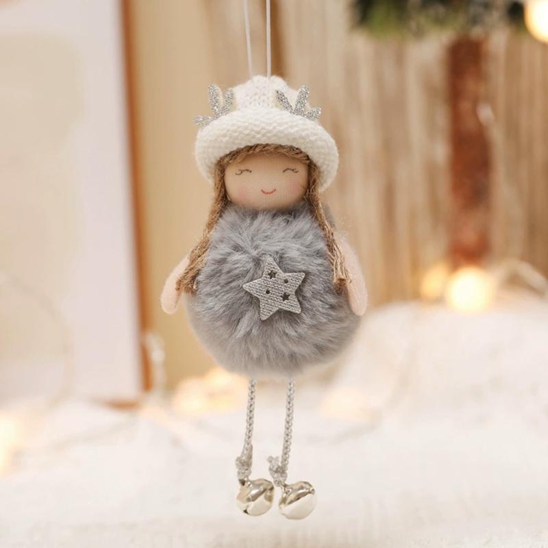 Niedliche Weihnachtsbaum-Anhänger Engel Schneemann Puppe Weihnachtsmann Hängeanhänger Weihnachtsbaum Party Geschenk Anhänger Auto Hängedekor
