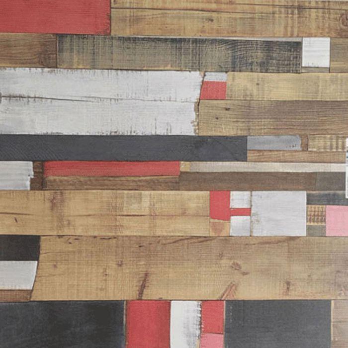 Table - Round - 70 x 70 cm - Multicolore - Bois aggloméré - Montage facile