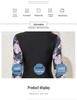 2025 European American Print Sun Protection Two-Piece Surf Swimsuit with Long Sleeve Skirt Style