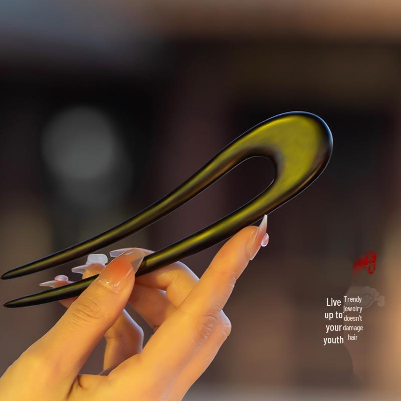 Fermacapelli Serpente Lin Spirit 2025: Nuovo Accessorio per Capelli Legno di Sandalo per Acconciature Raccolte in Stile Antico